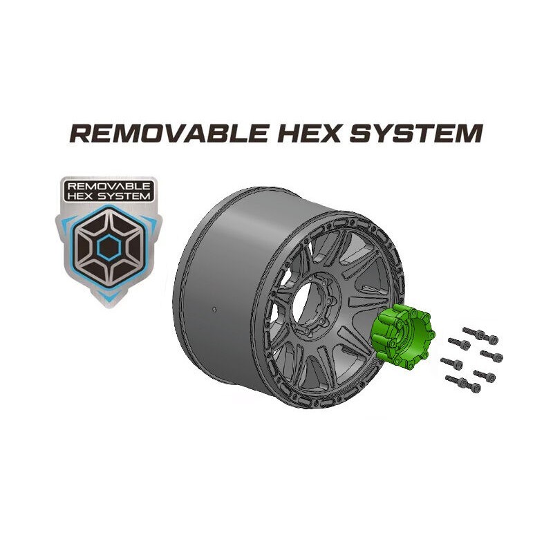 Hexágonos 12,14,17mm para ruedas Luise 1/10 (2 Ruedas)