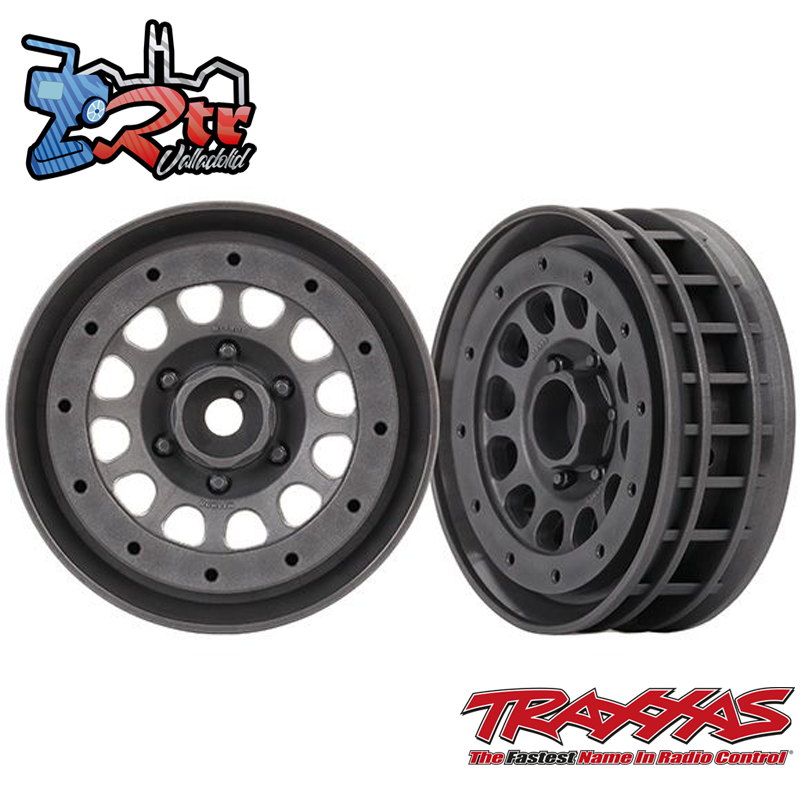 Llantas Method de 1.9" en negro con sistema beadlock 2 Und TRX-4 TRA8173A