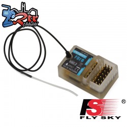 Receptor Flysky FBr8 AFHDS3 de 8 canales antena larga Waterproft