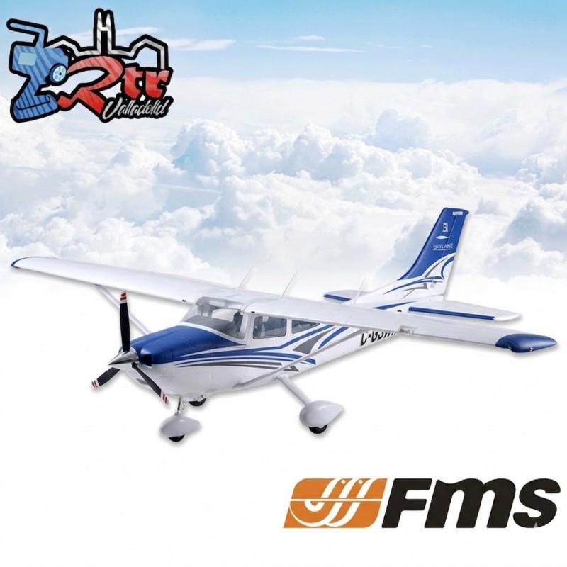 Avión FMS 1/7 Plane 1500mm Cessna PNP kit Azul