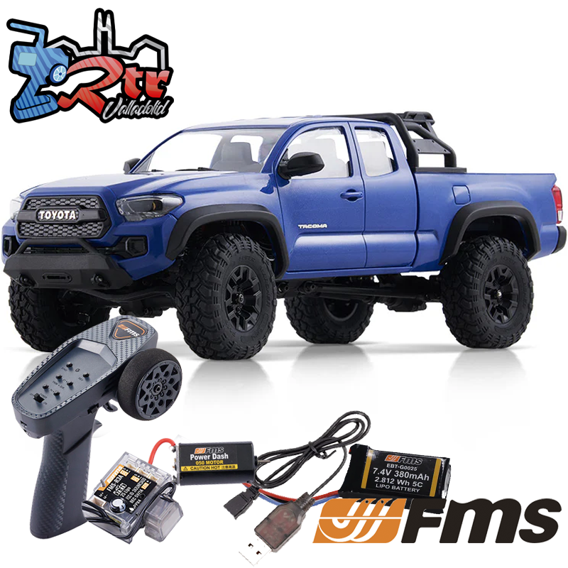 FMS Toyota Tacoma FCX24 RTR 4x4 1/24 Escobillas Azul