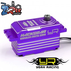Servo Digital Brushless 14Kg 0.04Seg alta velocidad bajo perfil 1/10 aluminio Purpura