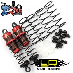 Amortiguadores Yeah Racing big bores 2 unidades 1/10 70mm Rojo