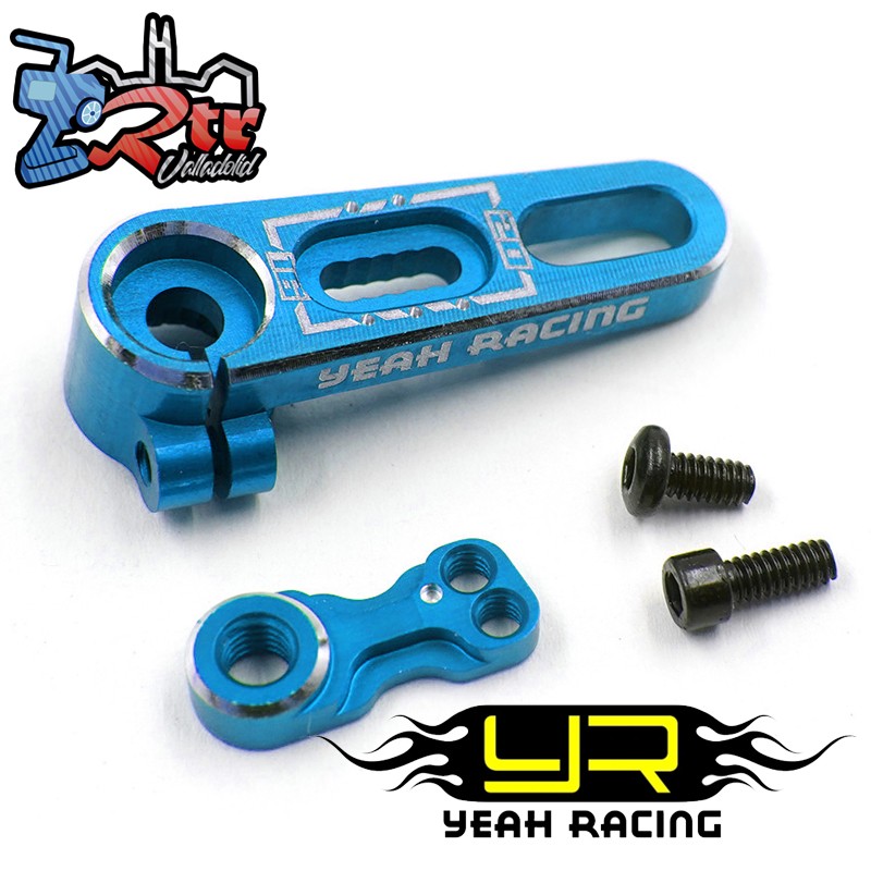 YeahRacing Servo Horn ajustable Azul (25T dientes) 1 Unidad 15,5 mm a 20 mm