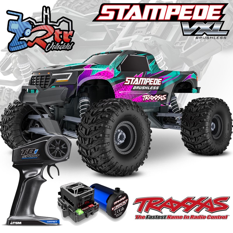 Traxxas Stampede HD 2wd Brushless VX3 Monster Truck 1/10 RTR Rosa
