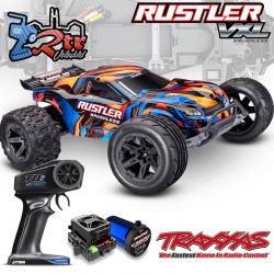 Traxxas Rustler HD 2wd Brushless VX3 Monster Truck 1/10 RTR Naranja