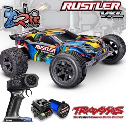 Traxxas Rustler HD 2wd Brushless VX3 Monster Truck 1/10 RTR Amarillo