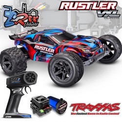 Traxxas Rustler HD 2wd Brushless VX3 Monster Truck 1/10 RTR Rojo