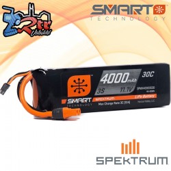 Batería Spektrum SMART LiPo 4000mAh 11.1V 3S 30C IC3