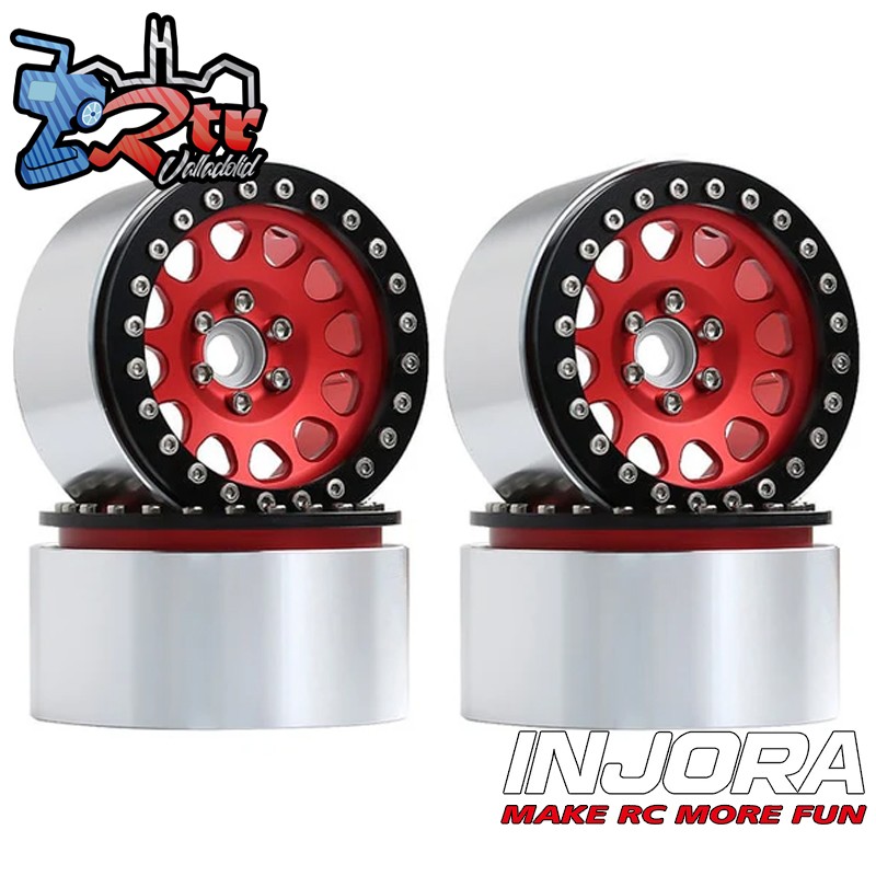 Llantas Injora 2.2 aluminio Crawler beadlock 109gr cada una (4 Unidades)