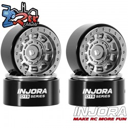 Llantas Injora 0.7" D19 Plata Aluminio SCX30 1/30 W7007