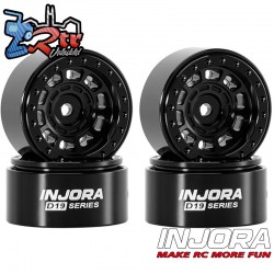 Llantas Injora 0.7" D19 Plata Aluminio SCX30 1/30 W7007