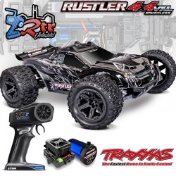 Traxxas Rustler HD 4wd Brushless VX3 Monster Truck 1/10 RTR Negro