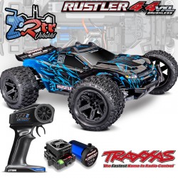 Traxxas Rustler HD 4wd Brushless VX3 Monster Truck 1/10 RTR Azul