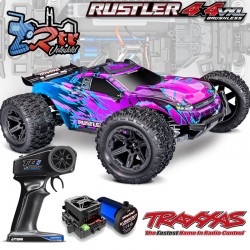 Traxxas Rustler HD 4wd Brushless VX3 Monster Truck 1/10 RTR Purpura