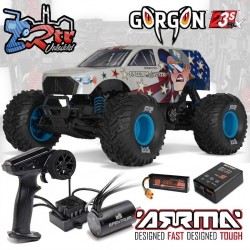 ARRMA Gorgon 1/10 223S 2WD RTR Brushless Monster Truck Freedom Flyer Batria y cargador incluido