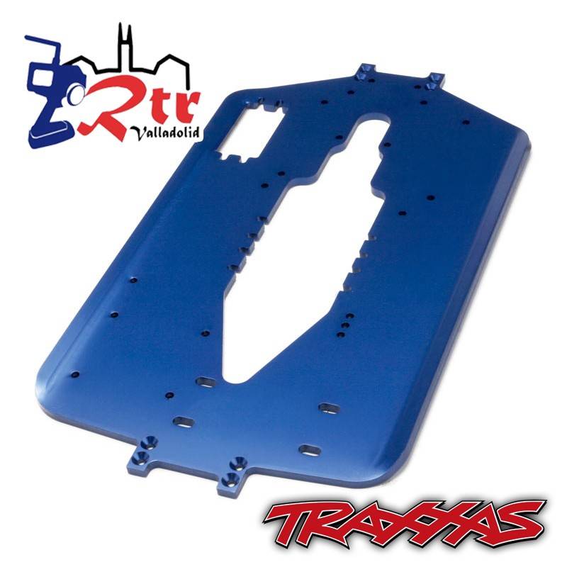 Chasis, T-Maxx, batalla larga TRA5122X Aluminio Azul
