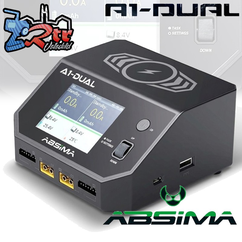 Cargador absima A1-DUAL XT60 - Version Euopea