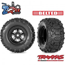 Llantas negras réplica Funco con neumáticos Sledgehammer Traxxas TRA10945