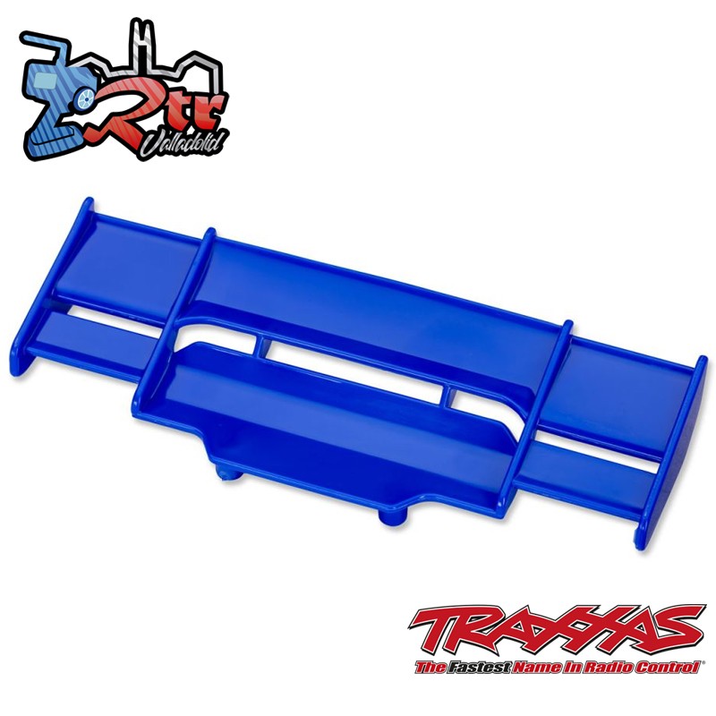 Alerón trasero azul Rustler 4x4 TRA6721X