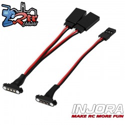 Cable en Y magnético INJORA JR 20cm para modelos RC