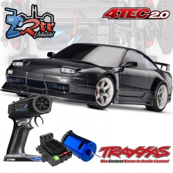 Traxxas 4-Tec Nissan 240SX Negro Escala 1/10 2Wd Brushless