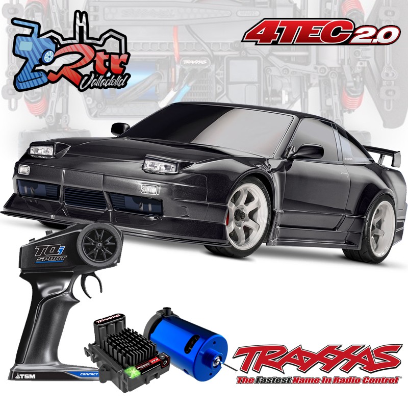 Traxxas 4-Tec Nissan 240SX Negro Escala 1/10 2Wd Brushless
