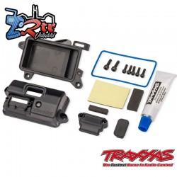 Caja receptora sellada con herrajes Traxxas TRA6724-BLK
