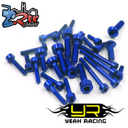 Juego de tornillos de aluminio ligeros T10PX Azul