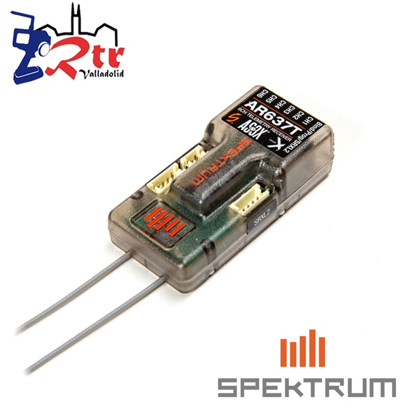 Receptor Spektrum de telemetría AR637T de 6 canales SAFE y AS3X
