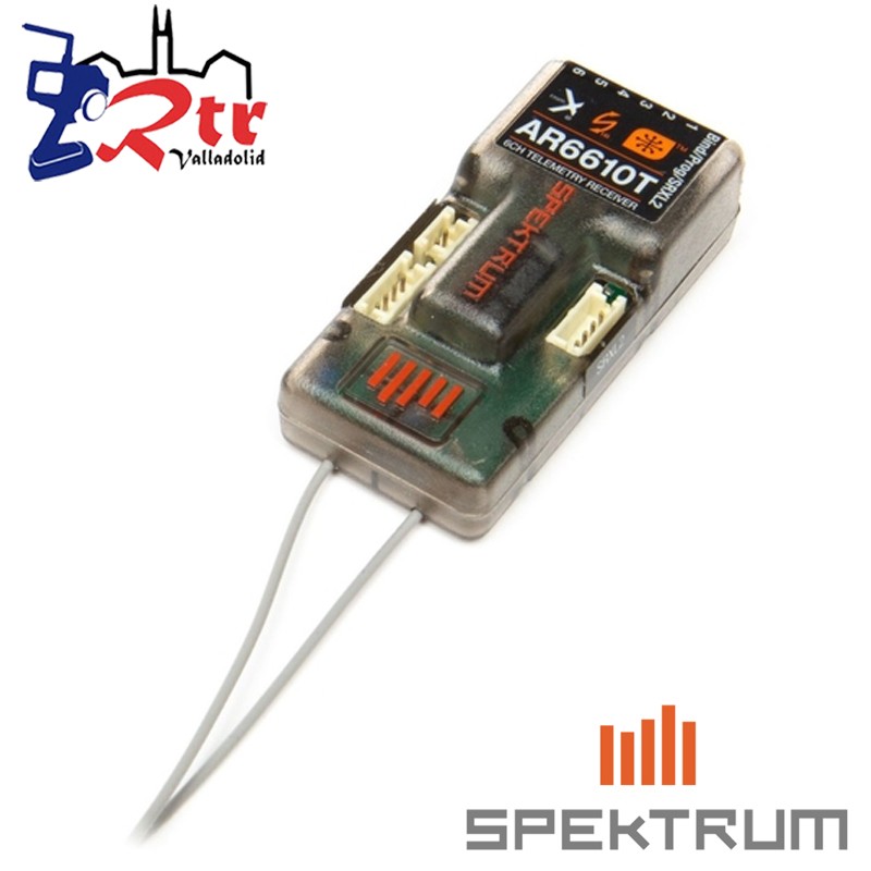 Receptor Spektrum de telemetría DSMX de 6 canales AR6610T