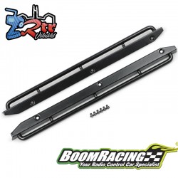 Estribos laterales de acero para protección contra rocas Land Rover D130 BoomRacing