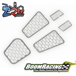 Juego de rejillas de ventilación de acero inoxidable para Land Rover Defender 90/110/130 BoomRacing