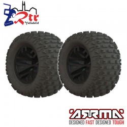 Juego de neumáticos dBoots Fortress MT pegados negro 14mm (2) AR550044