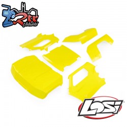 Losi Body Set Complete  Florescent Yellow: 5IVE-T 3.0