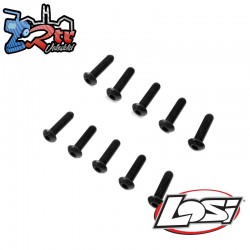 Losi Button Head Screws  M6 x 20mm  Steel (10)