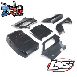 Losi Body Set  Complete  Gun Metal Grey: 5IVE-T 3.0