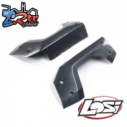 Losi Body Panel  Rear Fender  Left-Right  Gun Metal Grey:...