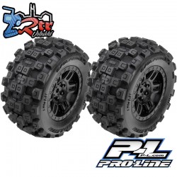 Ruedas Proline 12mm Badlands 2 Unidades Black Split Six para mini Kraton