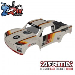 ARRMA MOJAVE 6S BLX Painted  Decaled  Trimmed Body  White