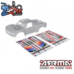 ARRMA MOJAVE 6S BLX Clear Bodyshell with Decals