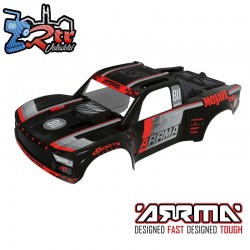 ARRMA MOJAVE 6S EXB Painted  Decaled  Trimmed Body Black