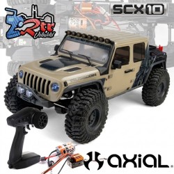 Axial SCX10 III Motobilt Waypoint Jeep JT Gladiator 4WD RTR 1/10 Escobillas Marron