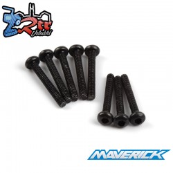 Button Head Screw M2.x15mm (Hex-Socket-8pcs)