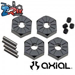 Aluminum Hub Narrow 12mm Black (4)