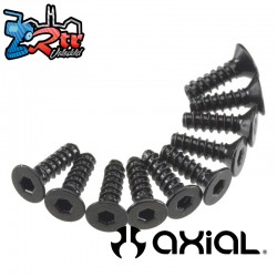 Hex Socket Tap Flat Head M3x10mm Black (10)