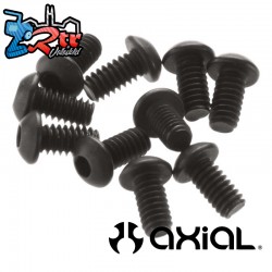 Hex Socket Button Head Screw M2x4mm Black (10)