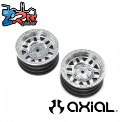 1-10 KMC Machete 1.9 Wheels  12mm Hex  Satin Silver (2)
