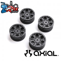 1.0 Ford Bronco Wheel  Black (4): SCX24