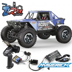 Maverick RC Scout-24 1/24th Rock Crawler brushless Azul